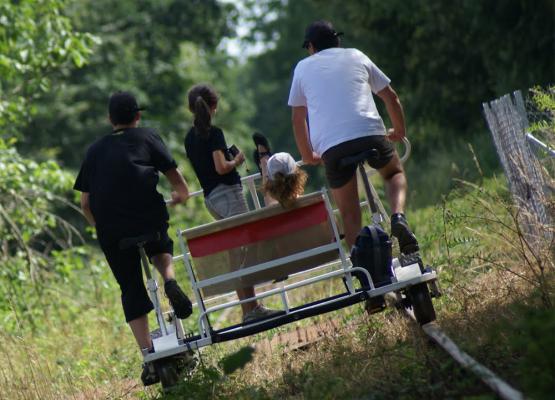 Découverte de Chauvigny en Vélo-Rail.